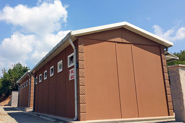 Előregyártott WC & Zuhanyzó Épületek 