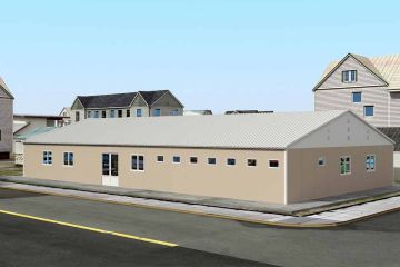 275 m² Előregyártott Kórház