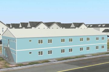 736 m² Moduláris szállásegység