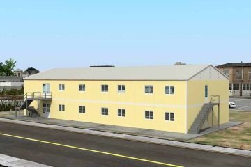 576 m² Előgyártott Etkezde Epület