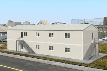 332 m² Előgyártott Etkezde Epület