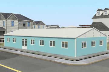 181 m² Előgyártott Etkezde Epület