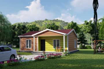 75 m² Acélvázas ház