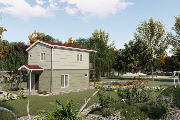 91 m² Acélvázas ház