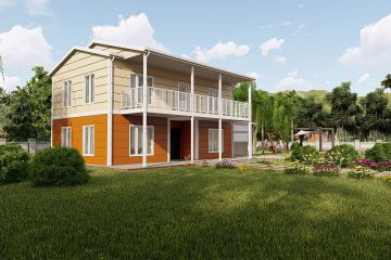 196 m² Acélvázas ház