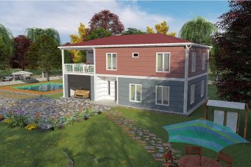 206 m² Acélvázas ház